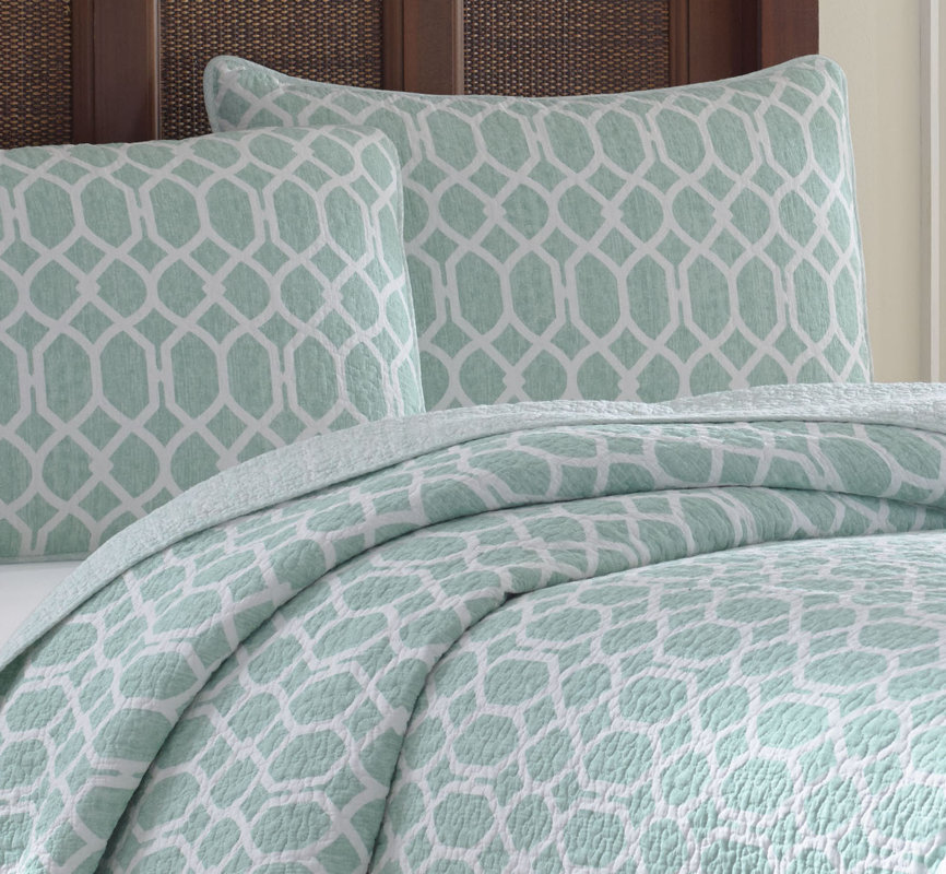 Tommy Bahama Bedding Catalina Trellis 3 Piece Quilt Set by Tommy Bahama
